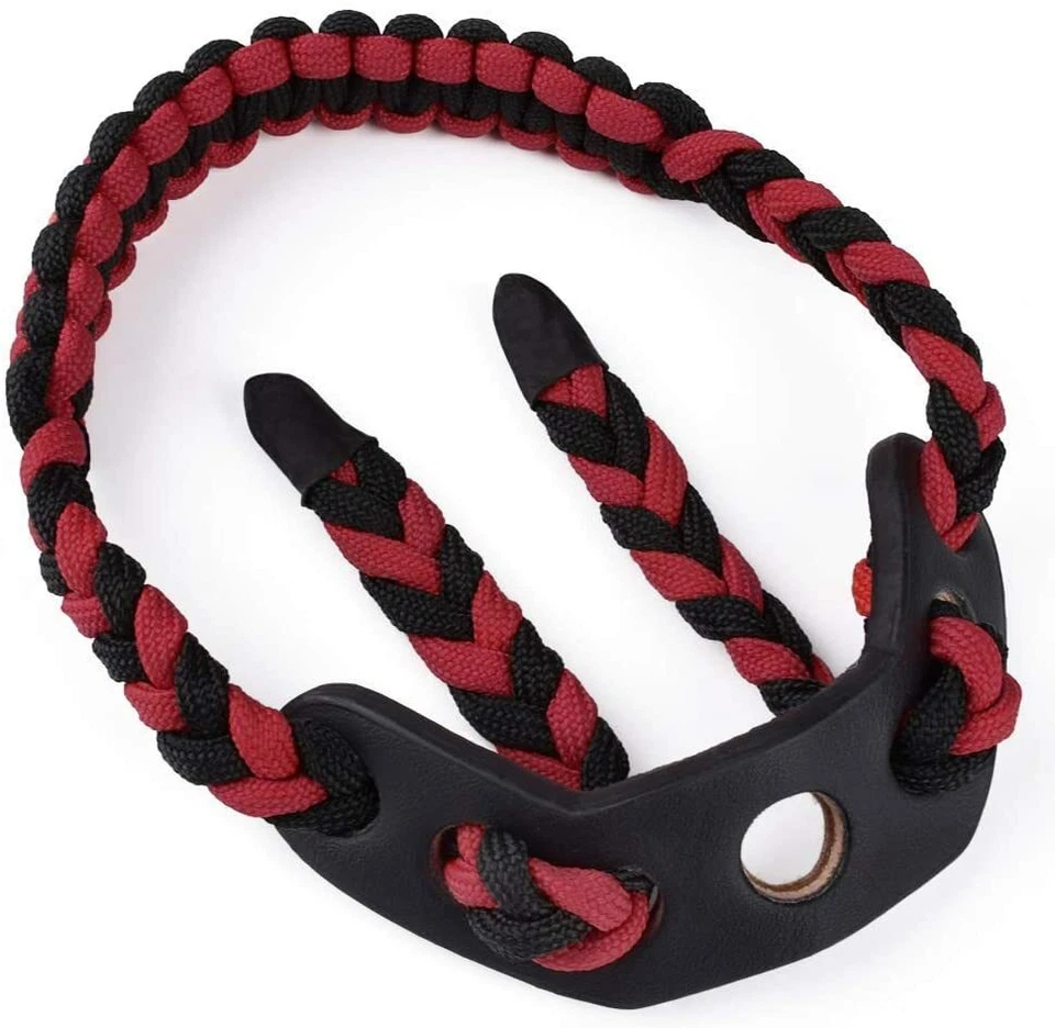 Eslinga de muñeca con arco 550 Paracord - Supervivencia caza tiro - Cuero duradero Foto 2 de 4
