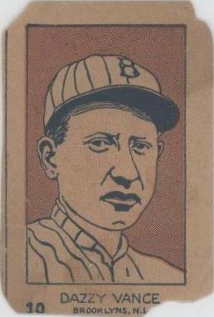 1926-27 W512 Strip Card - Dazzy Vance #10 - 1 of 1