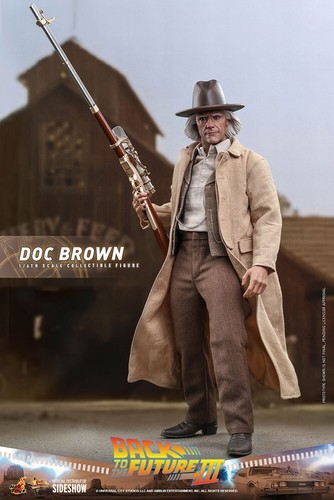 New Hot Toys MMS617 Back to the Future Part III 1/6 Doc Brown Action Figure Gift - Picture 3 of 23