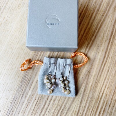 Tiffany & Co. Iridesse Multi-Colored Pearl Clusters Drop Earrings Box & Pouch