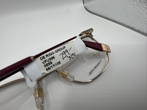 FURLA VFU396!0E59 135 55/17-135 wine & gold eyeglass frames *74 - 第 21/21 張圖片