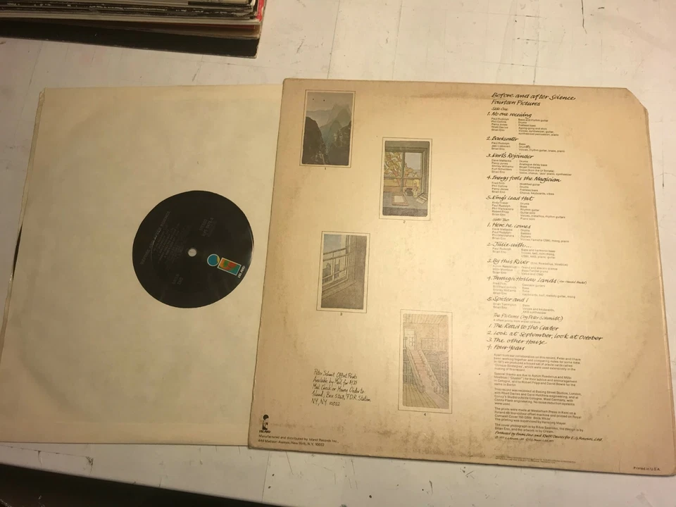 BRIAN ENO Before and After Science ISLAND LP Island ILPS-9478 roxy music '77 usa - Image 2 of 3