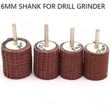 Flap Wheel Abrasive Sanding Polish Disc 6mm Shank For Drill Grinder 150-400 Grit