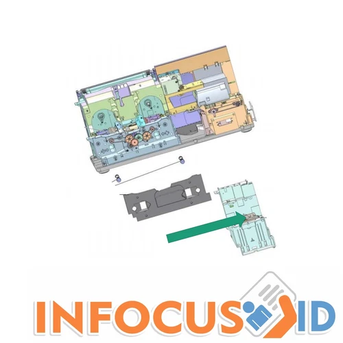 Zebra P1037750-075 - Véritable Kit Flipper Assemblage ZXP7