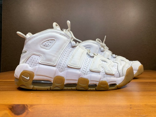nike more uptempo white gum
