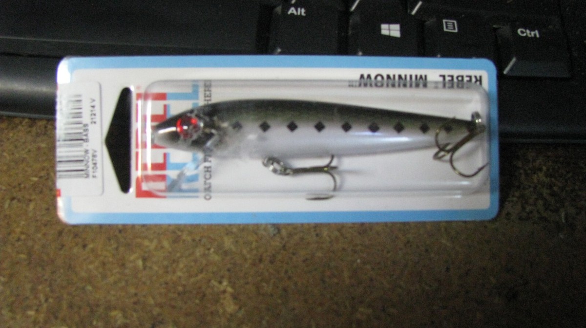Rebel F5001V Flotteur Minnow Série Value 2-1/2 1/8 Oz Argent/Noir