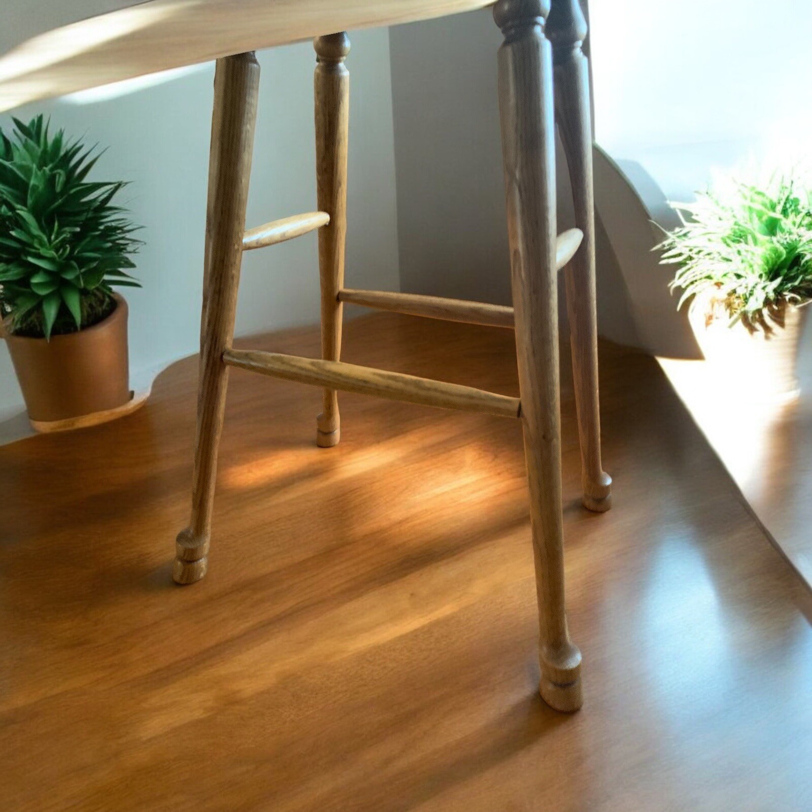 Antique Oak Saddle Stool: Timeless Elegance for Classic Interiors