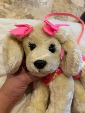 Poochie  Co. Company Puppy Dogs Doggie Purse Tote Bag Pink Emoji Sparkle Bows