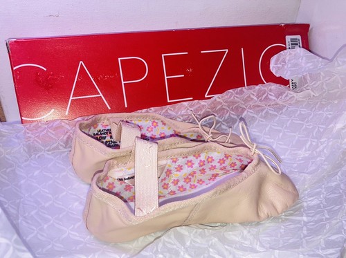Ciabatte da ballo Capezio margherita in pelle rosa 205C taglia 10W nuove con scatola - Foto 6 di 7