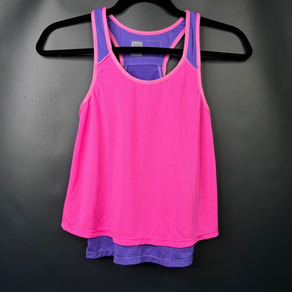 Active & Co Sport Tank Top Women Size 6 Pink Sleeveless Scoop Neck Adult Ladies