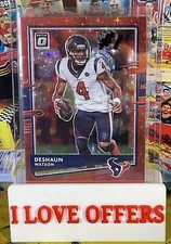 2020 PANINI DONRUSS OPTIC PRIZM DESHAUN WATSON RED SPARKLE FOIL #42 SSP RARE #1