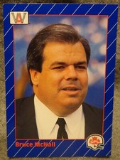1991 AW Sports CFL Football Card - Owner Bruce McNall - UCLA alumni - NM