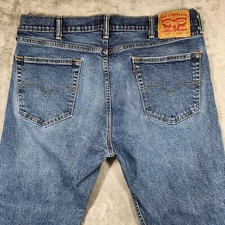 Levis Mens 505 Regular Fit Straight Leg Jeans Size 38x30 Medium Blue Denim