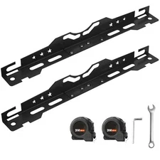 Wheel Alignment Tool Kit with Measuring Tapes for Home Use Matte Black