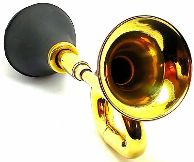 SMALL 7'' Vintage Antique Brass Taxi BULB Horn Trumpet Car Clown Bulb VERY LOUD