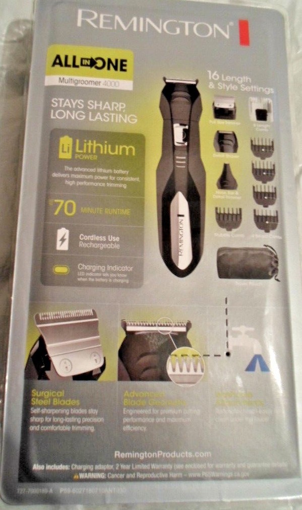 Remington All In One Multigroomer 4000 Men's Electric Shaver NEW