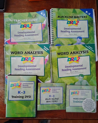 DRA2 Teacher Guide, Word Analysis, Blackline Masters, Training DVD