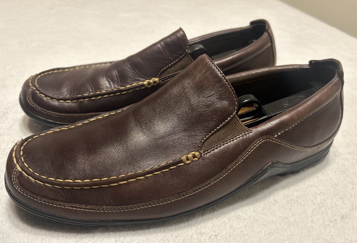 Cole Haan Shoes Mens Size 11.5 Brown Leather Slip On‎ Loafers Casual C04059 Cole Haan Men main image 2
