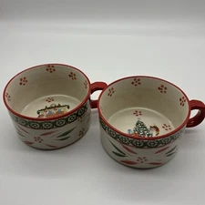 Temp-tations by Tara Christmas Holiday Oversized Soup/Chili Mug/Bowl, 22oz., EUC