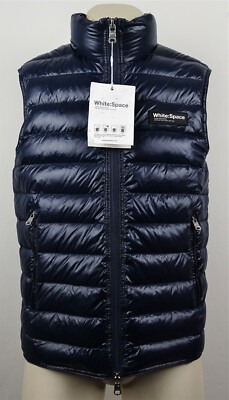 WHITE:SPACE Daunenweste Daunenjacke Weste Herren Down Vest Designer Gr.M NEU