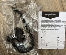 Standard Euro Toilet Tissue Paper Holder Bath Accessory Black