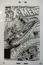 Large Production Art THE UNCANNY X-MEN #223 cover, KERRY GAMMILL art
