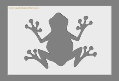 Frosch Mylar Schablone in A3/A4/A5 Größen 190 Mikron wiederverwendbar