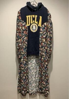 Junya Watanabe 花柄ジャケット 2019AW Junya Watanabe College Parka Floral Docking Dress Good