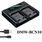 Dual Battery Charger For Panasonic DMW-BNC10 BNC10E BNC10PP DMC-LF1 LF1K LF1W