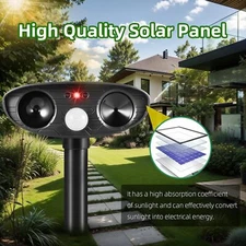 1-Pack Black Ultrasonic Repeller - Perfect for Indoor/Garage Bug Deterrence