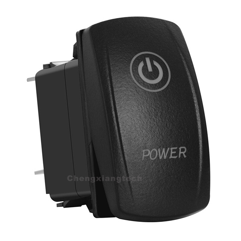 Green Backlit SPST DPDT Rocker Switch for Carling UTV ATV RZR Trailer ...