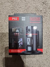 New, Black DESKTOP GIMBALL Auto Face Tracking Selfie Stick Tripod  P02 