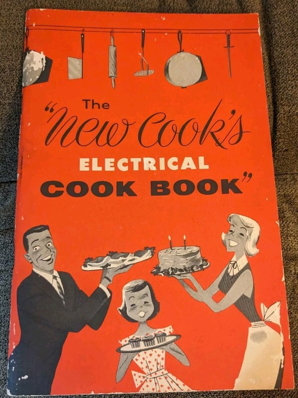 Antique 1953 "The New Cook's Electrical Cook Book" Booklet 