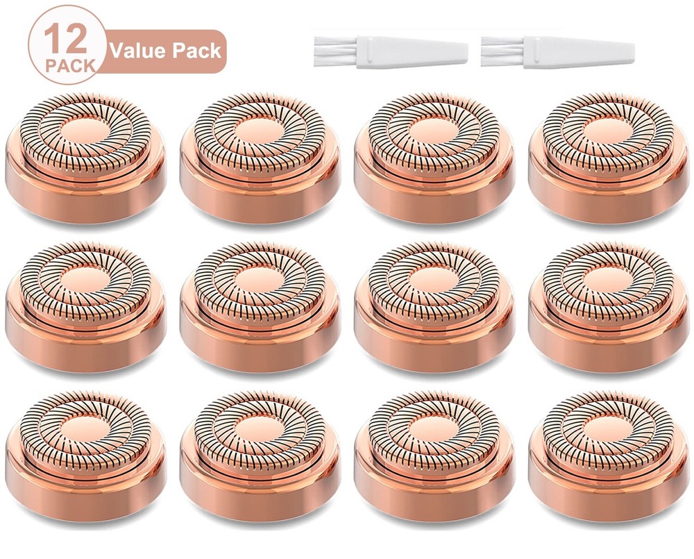 12 Pack Replacement Heads for Finishing Touch Gen 2 Flawless Facial Hair Remover