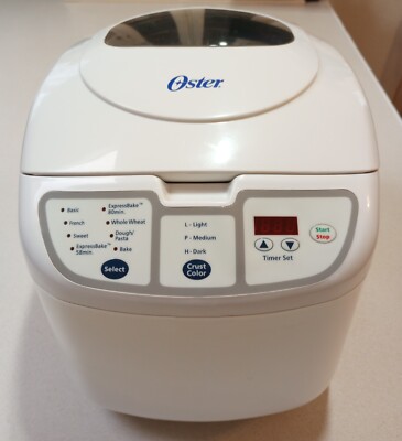 Oster 5838 ExpressBake Bread Maker 2lb Loaf Capacity w/8 Settings - Works Great!