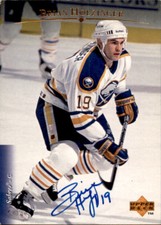 Brian Holzinger Signed Auto 1995-96 Upper Deck card Buffalo Sabres