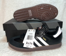 ADIDAS SAMBA CASUAL SNEAKERS INDOOR SOCCER MENS SZ 6.5 BLACK WHITE GUM IH6000