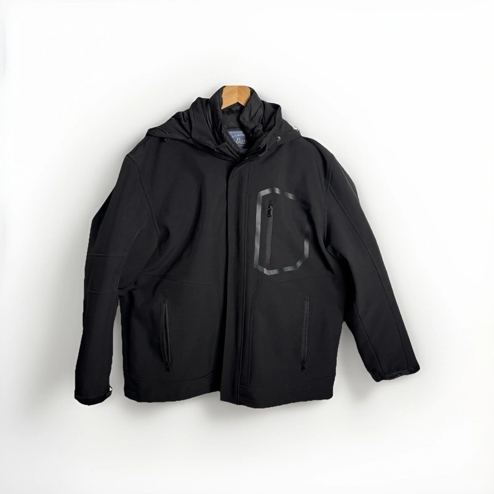 G.H. Bass Co Soft Shell 3 In 1 Men’s Jacket Black XL