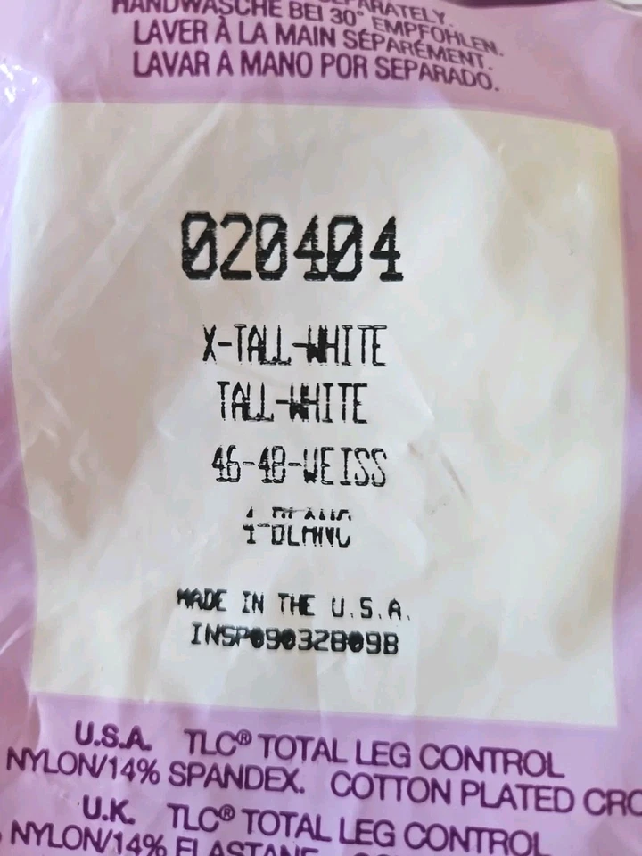 Silkies TLC Soporte Control Total Piernas Pantimedias X Alto Blanco 318 LOTE DE 3 NUEVAS Foto 3 de 3