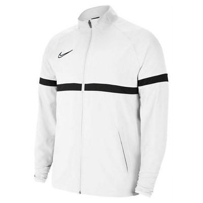 NIKE DRI-FIT ACADEMY MEN'S KNIT SOCCER TRACK JACKET - SIZE: MEN S - WHITE/BLACK