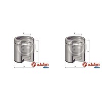 2X Autofren 38Mm Kolben Bremssattel Hinten Passend FüR Mercedes C-KLASSE E-KLASS
