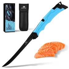 Mossy Oak 5.5'' Folding Fillet Knife Rust Corrosion-Resistant Oxford Sheath NEW