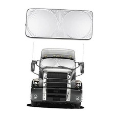 Foldable Silver Car Windshield Sun Shade, Blocks 99 UV Rays, Universal Fit XL
