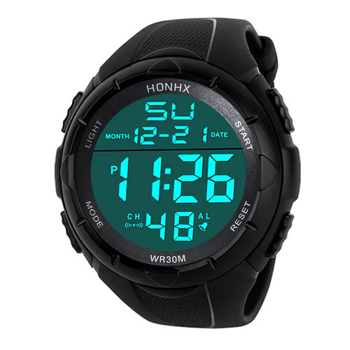 Orologio Da Polso Impermeabile a LED Sportivo Militare Analogico Digitale Da Uom - Foto 4 di 5