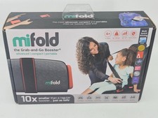 Mifold Grab-And-Go Compact Car Booster Portable Travel Seat 40 To 100 Lbs Child