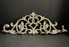 Victorian style cast iron silver coat hanger