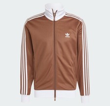 Adidas Originals Adicolor Classics Beckenbauer Track Top IN Dunkelbraun und Weiß