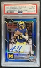 2025 Bowman Chrome U Bryce Underwood Auto 1st Blue Refractor #/150 PSA 8