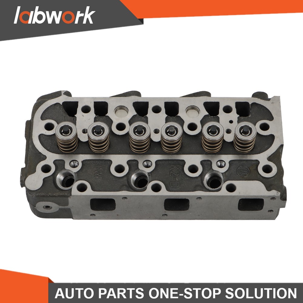Labwork Complete Cylinder Head w/ Valves Full Gasket Set For Kubota D1005 Engine