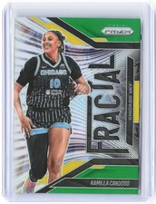 2025 Panini WNBA Prizm Kamilla Cardoso #10 Fractal Green Chicago Sky